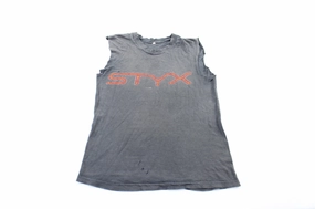 1983 Styx Kilroy Was Here Tour Tank Top Active Design Contrast Binding Trim