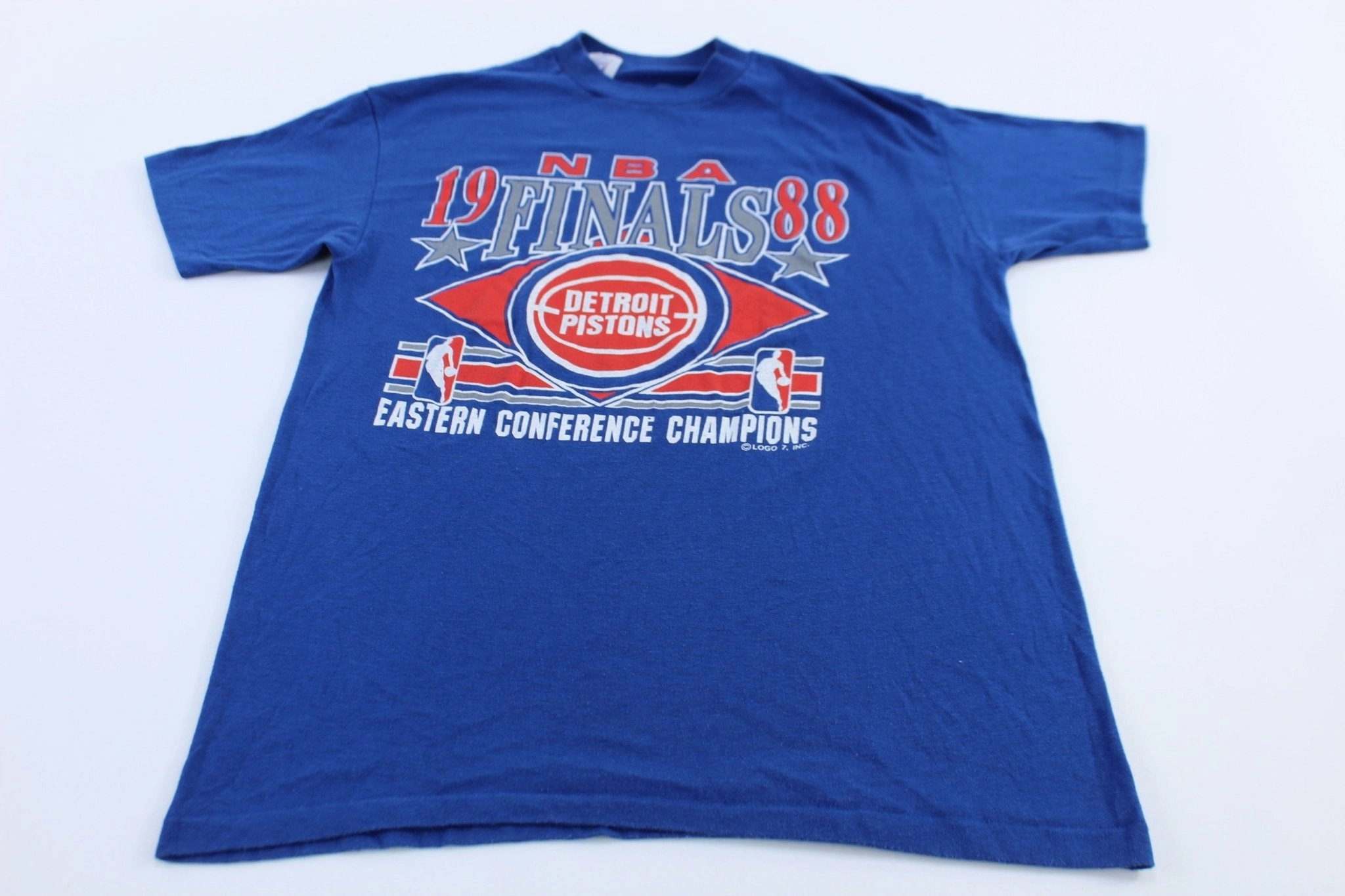 Stylish Fit 1988 NBA Finals Detroit Pistons Western Conference Champs T-shirt