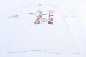 Comfortable Shape 1989 University of Illinois Bugs Bunny Graphic T-Shirt