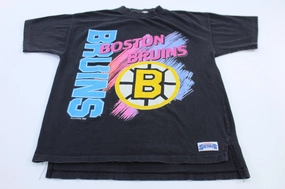 SoftTouchFinish 1990 Boston Bruins Hockey Athletic Softwear T-shirt