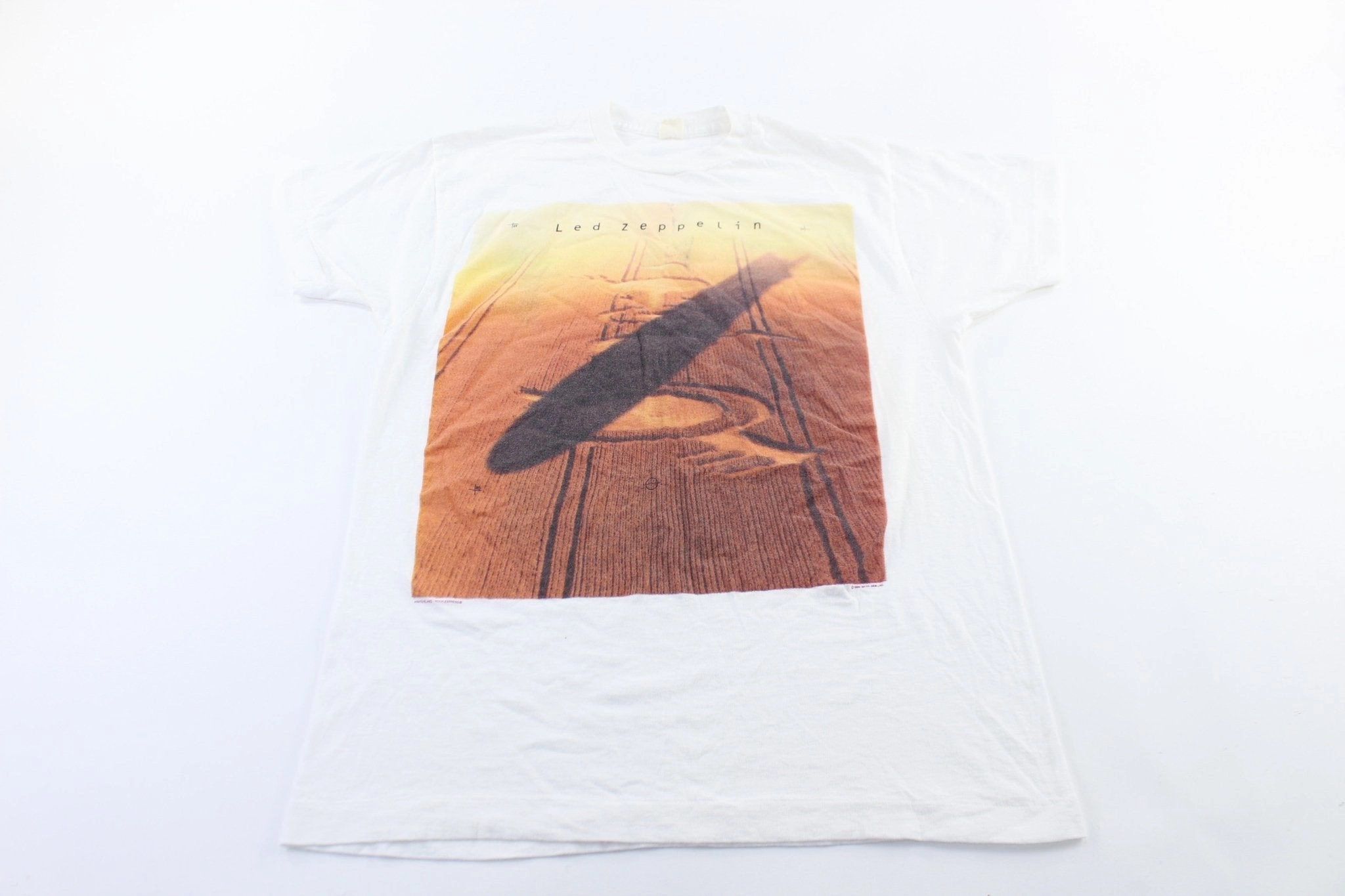 Flattering Cut 1990 Led Zeppelin Crop Circles T-Shirt