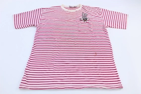 1992 Acme Clotihng Bugs Bunny Pink Striped T-Shirt Seam Free Edging