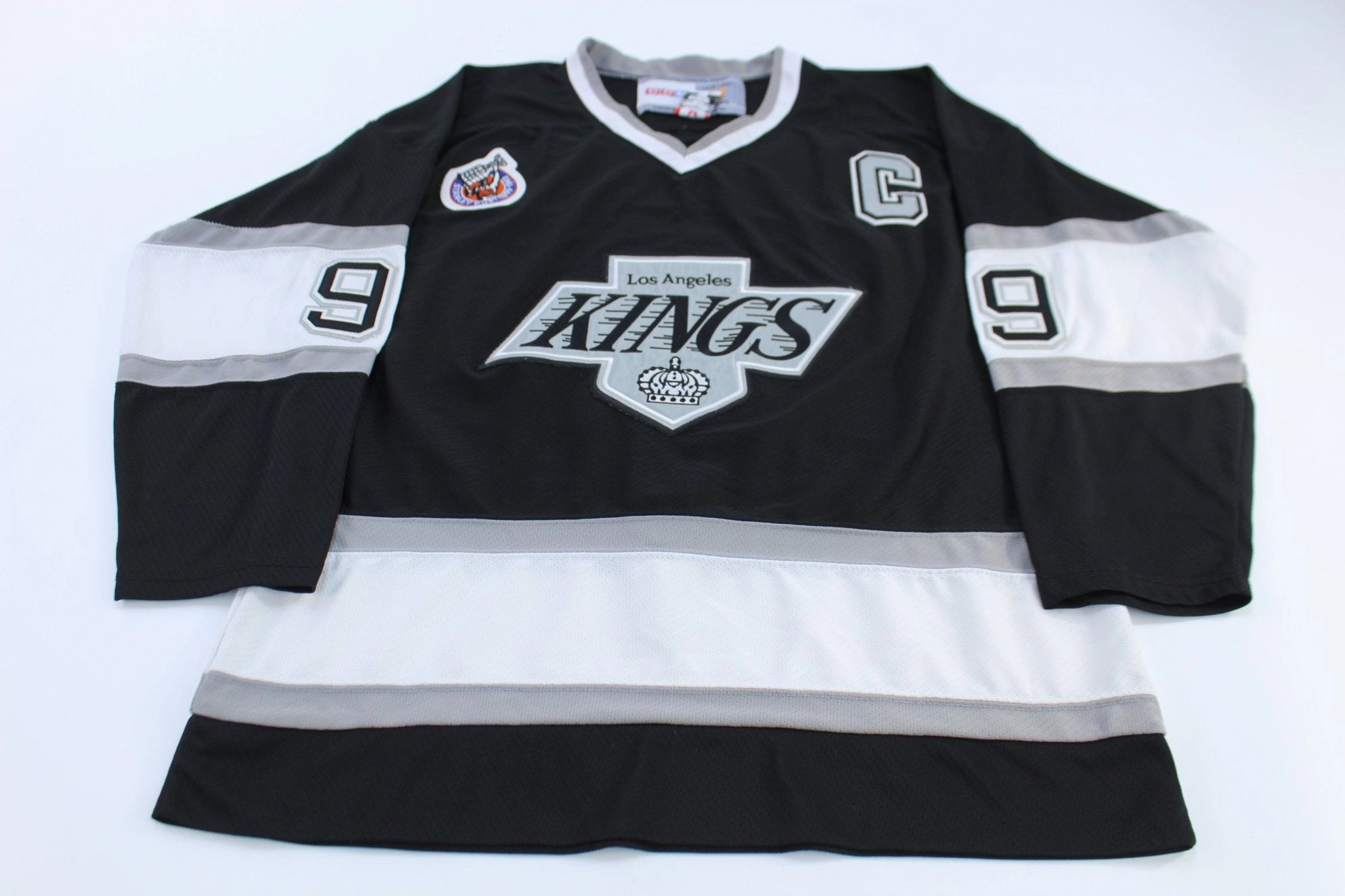 1993 CCM Los Angeles Kings Wayne Gretzky Hockey Jersey Brushed Interior