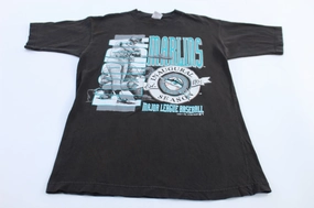 Fun Style Ribbed collar 1993 Florida Marlins Baseball Inaugural Season T-shirt