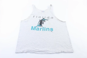 1993 Florida Marlins Graphic Tank Top Strategic Perforation Design