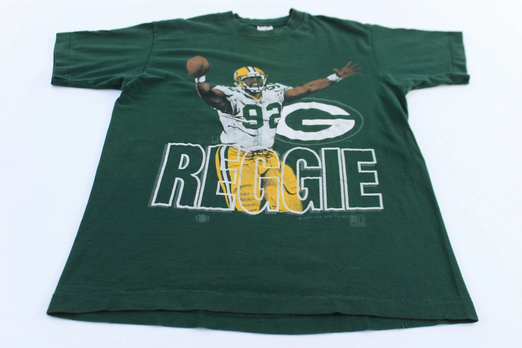 1993 Green Bay Packers Football Reggie White T-shirt Fashion Ready