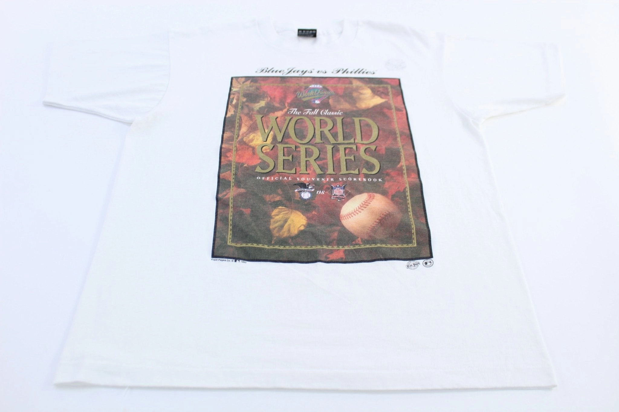 Seam Free Shoulders 1993 Toronto Blue Jays vs Philadelphia Phillies World Series T-Shirt