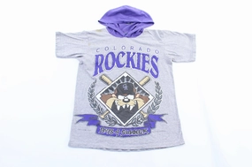 1994 Colorado Rockies Tasmanian Devil Lightweight Hoodie Soft Touch Texture