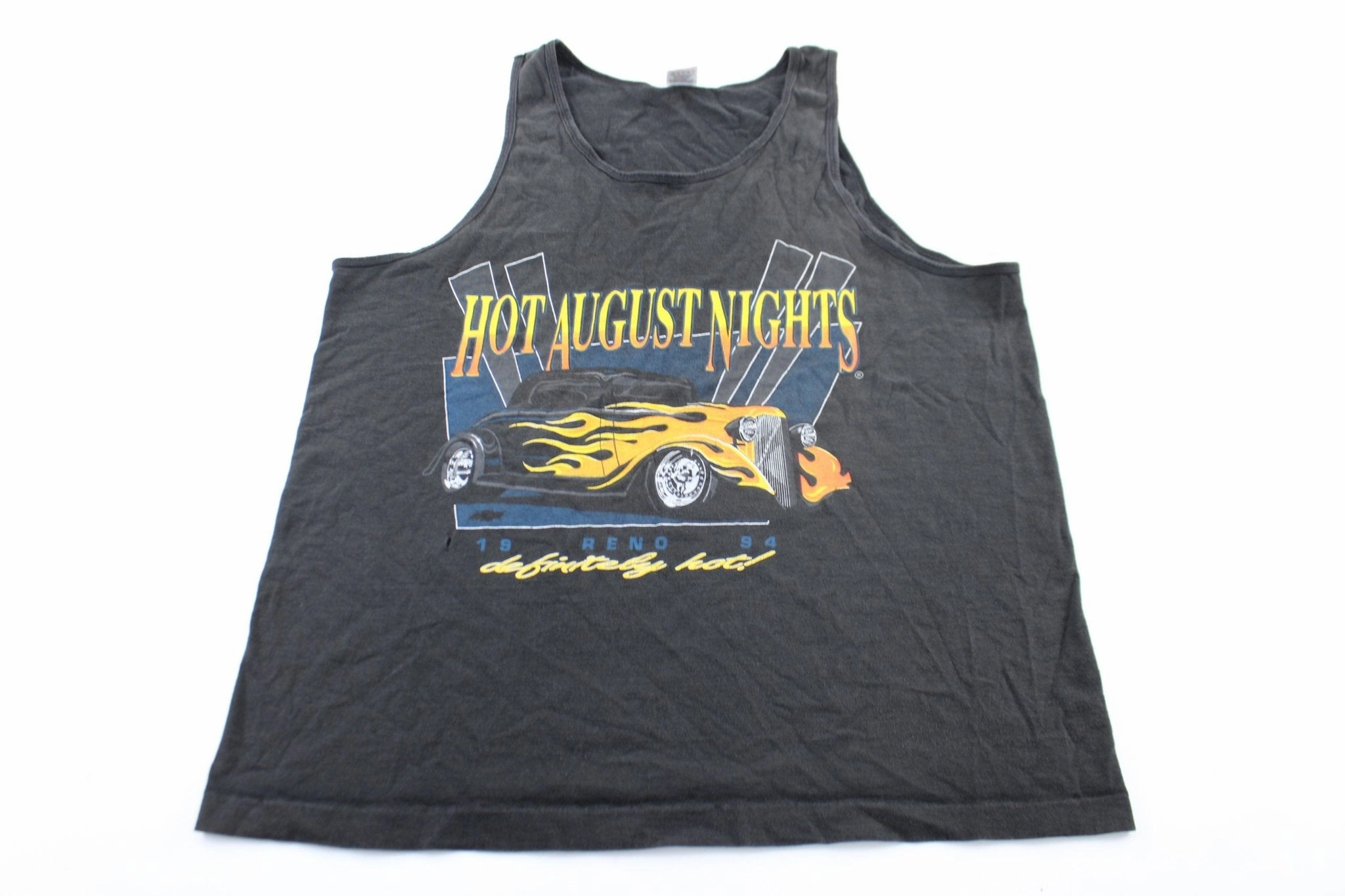 1994 Hot August Nights Hot Rod Graphic Tank Top Quick Repair Yarn
