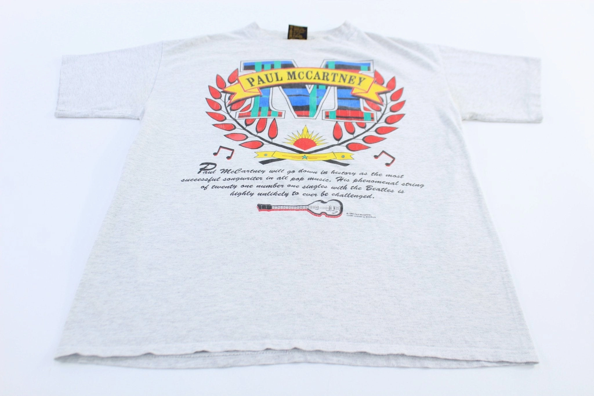 1994 Paul McCartney Most Successful Songwriter T-shirt Classic Look Lightweight Shirt