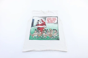 1994 Santa Claus x Elvis Presley Comic Graphic Tank Top Tight Feel
