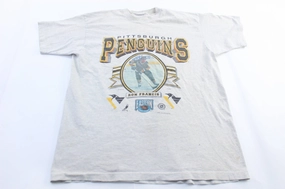 1995 Pittsburgh Penguins Ron Francis Graphic T-Shirt Essential Top Casual Design Fit