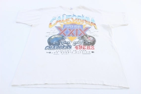 Versatile Design Ribbed Collar Design 1995 Super Bowl Chargers Vs 49ers Football T-shirt