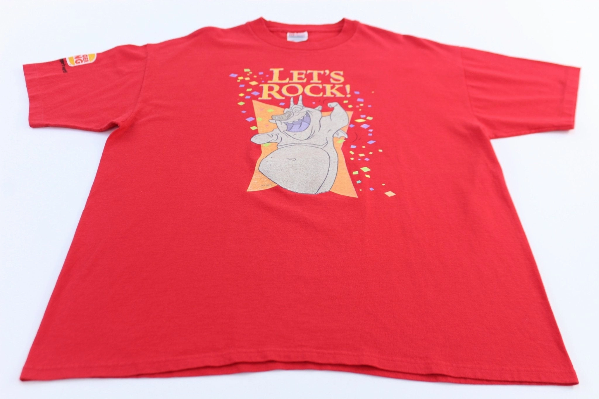 1996 Disney The Hunchback Notre Dame "Let's Rock" T-shirt Stretchable Armholes Stain Resistant