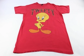Chic Comfort Style Essential Look 1996 Looney Tunes Tweety Graphic T-Shirt