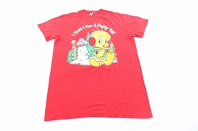 Casual Choice Wear 1997 Looney Tunes Tweety & Sylvester Graphic T-Shirt