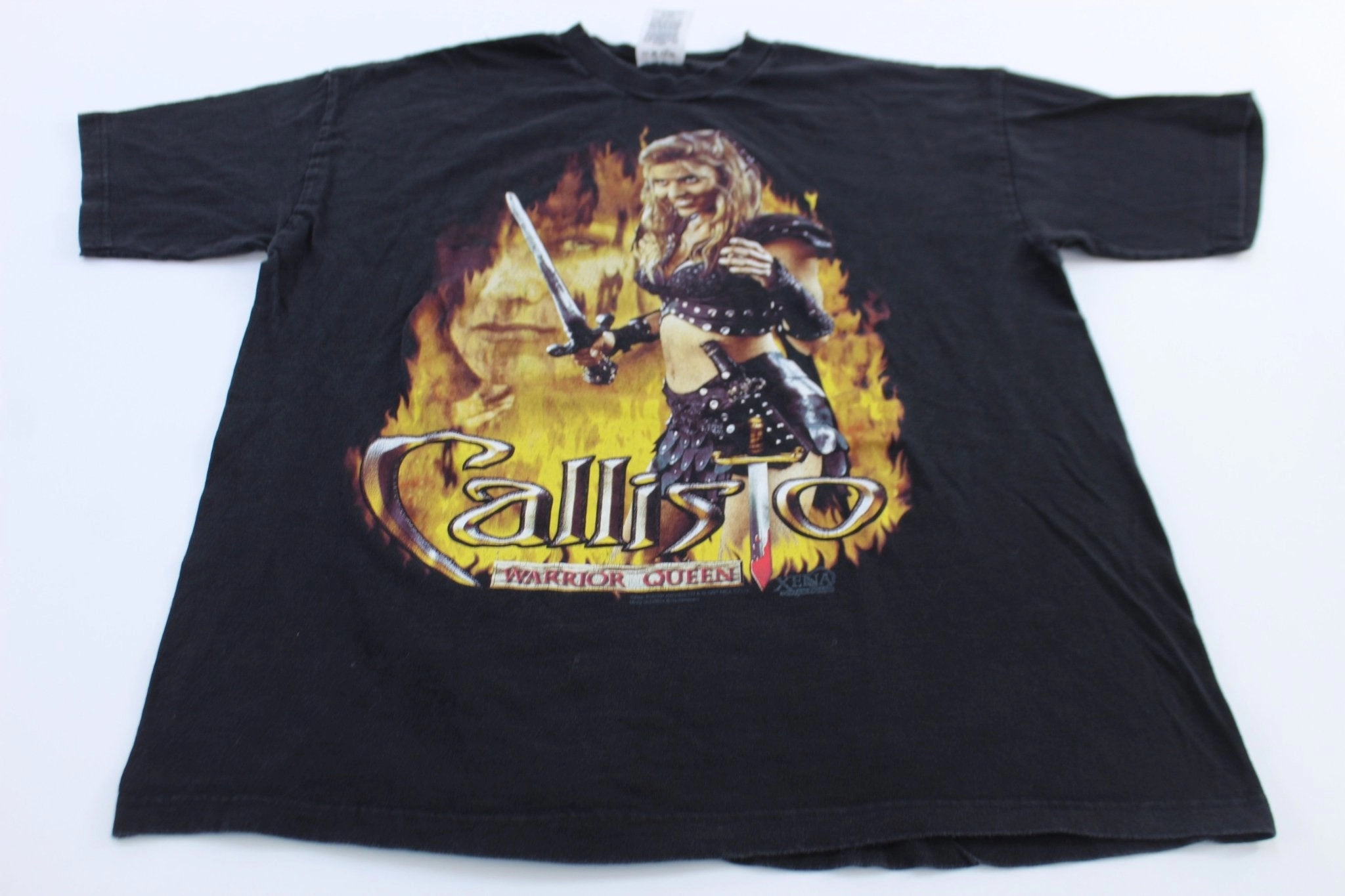 Circular Knit Design Biodegradable Textile 1997 Xena: Warrior Princess Callisto of Cirra Graphic T-Shirt