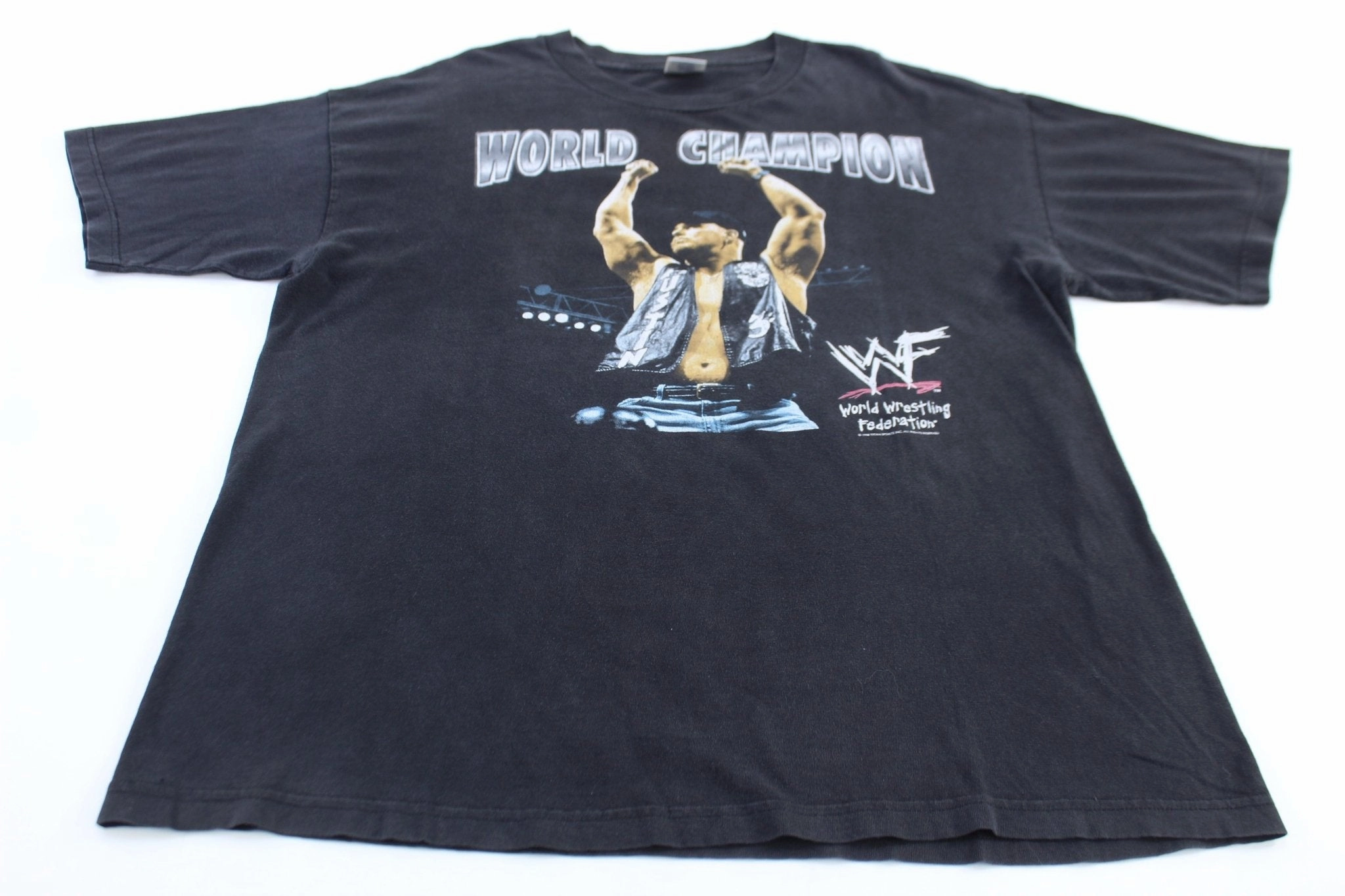 1998 Steve Austin Stone Cold World Champion T-shirt Animal print wildness Daily Style