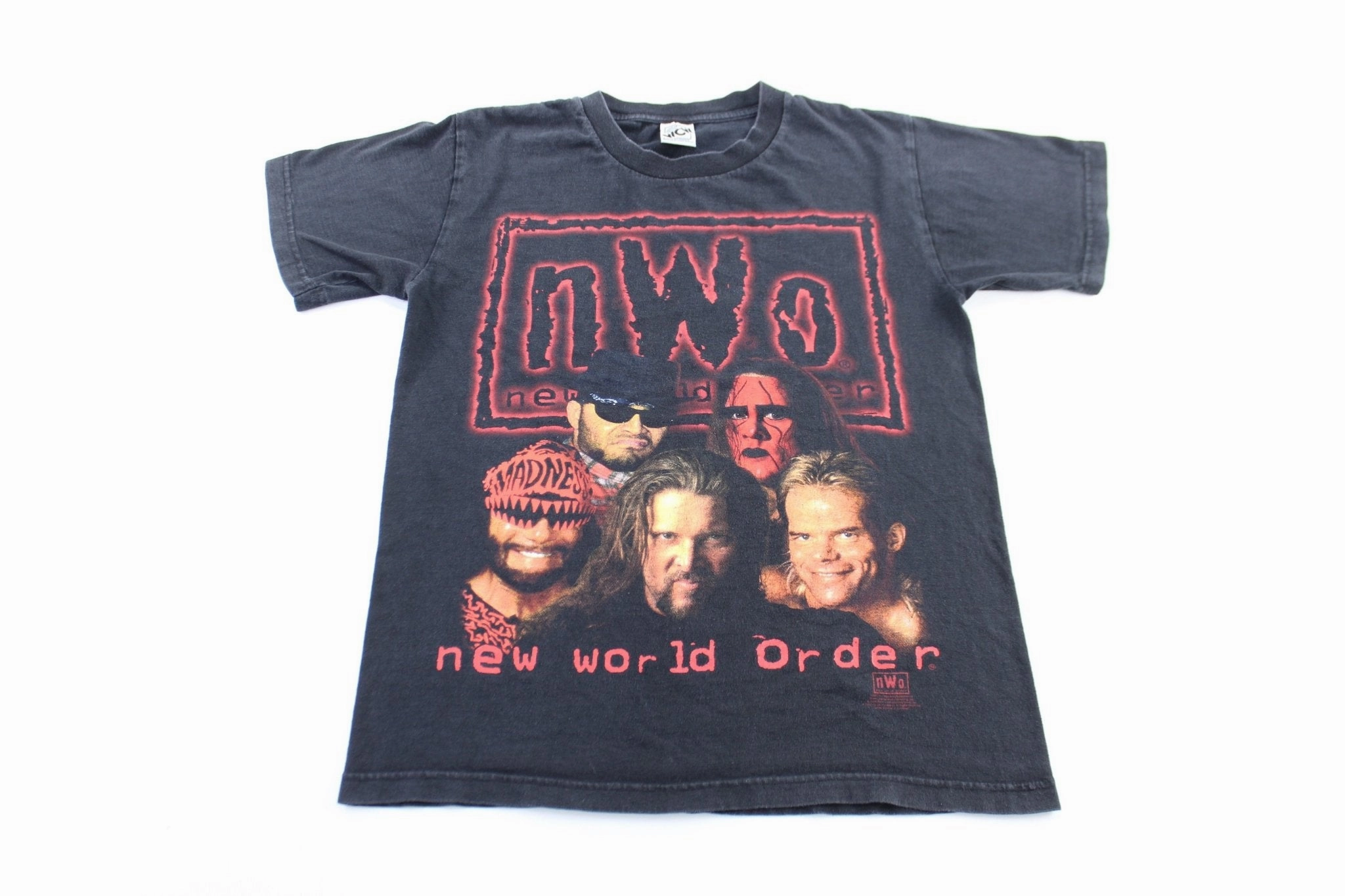 1998 World Championship Wrestling New World Order Graphic T-Shirt Soft Wear Adjustable Fit