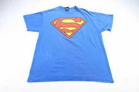 1999 DC Comics Superman Logo T-Shirt Comfy Fit Active Look