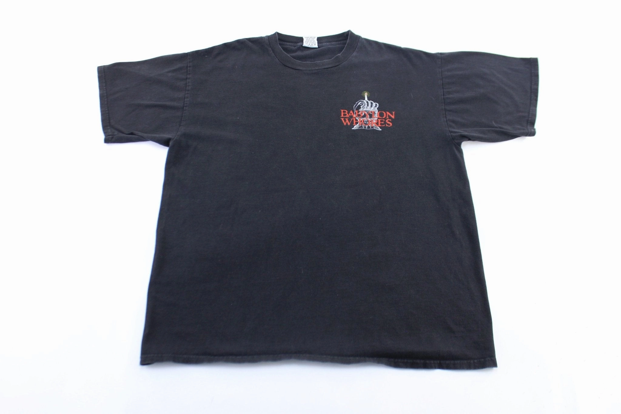 Sleek Performance Fit 2000 Babylon Whore Death Rock Hellsinski Tour T-Shirt