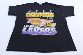 2000 Los Angeles Lakers Western Conference Champions T-Shirt Stylish Everyday Wear Smart Design