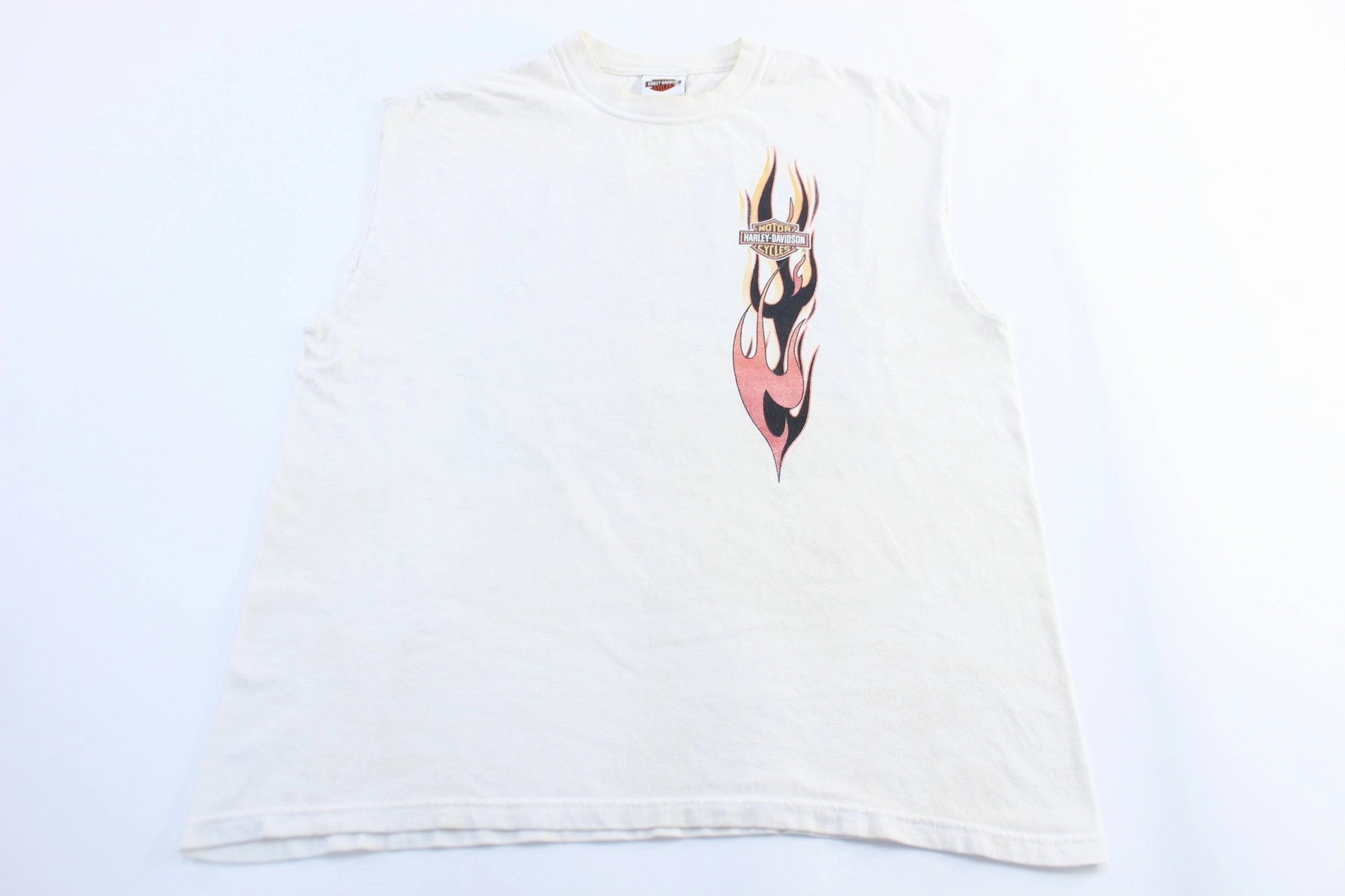 2002 Harley Davidson Motorcycles Peoria, Illinois Tank Top Flatlock Seam Finish