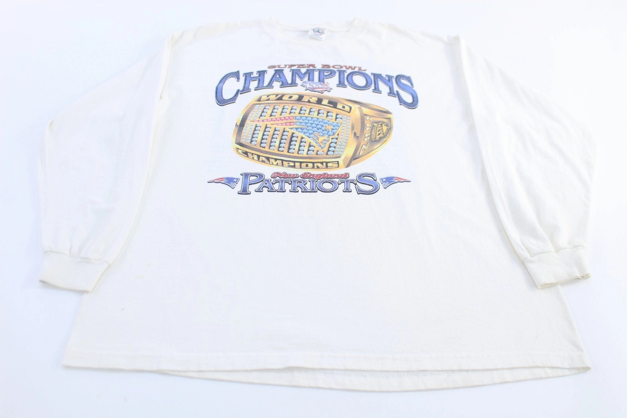 Short sleeved breeziness Active Trend Look 2002 New England Patriots SuperBowl Champions Ring LS T-Shirt
