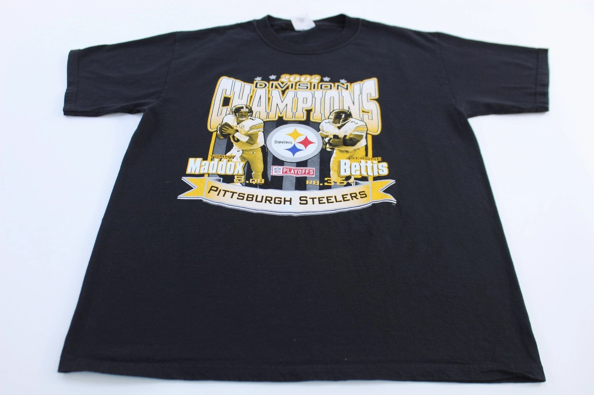 Durable Wear Easygoing Wear 2002 Pittsburgh Steelers Football Division Champs T-shirt