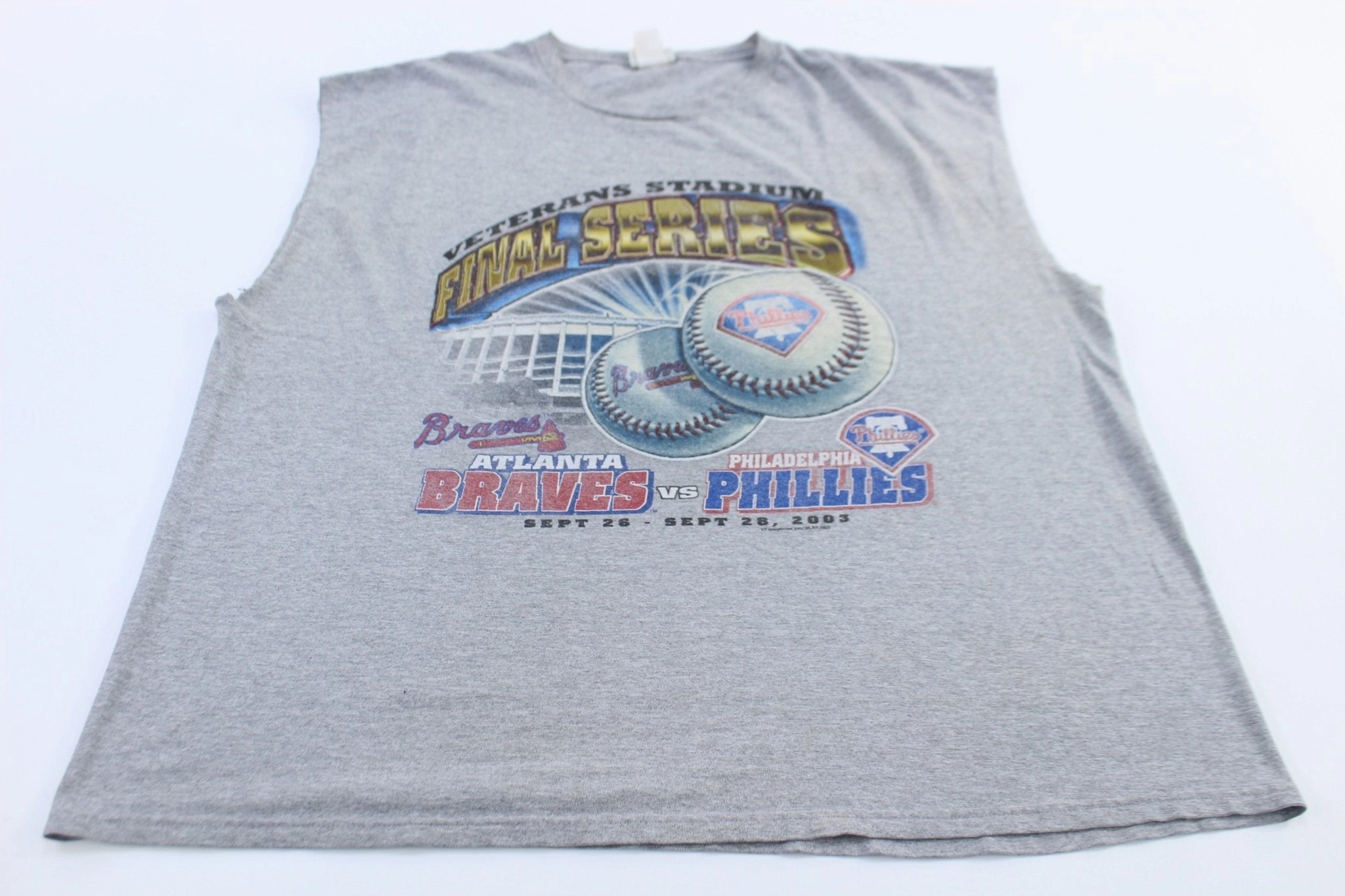Tagless Comfort 2003 Atlanta Braves vs Philadelphia Phillies Final Series Tank Top
