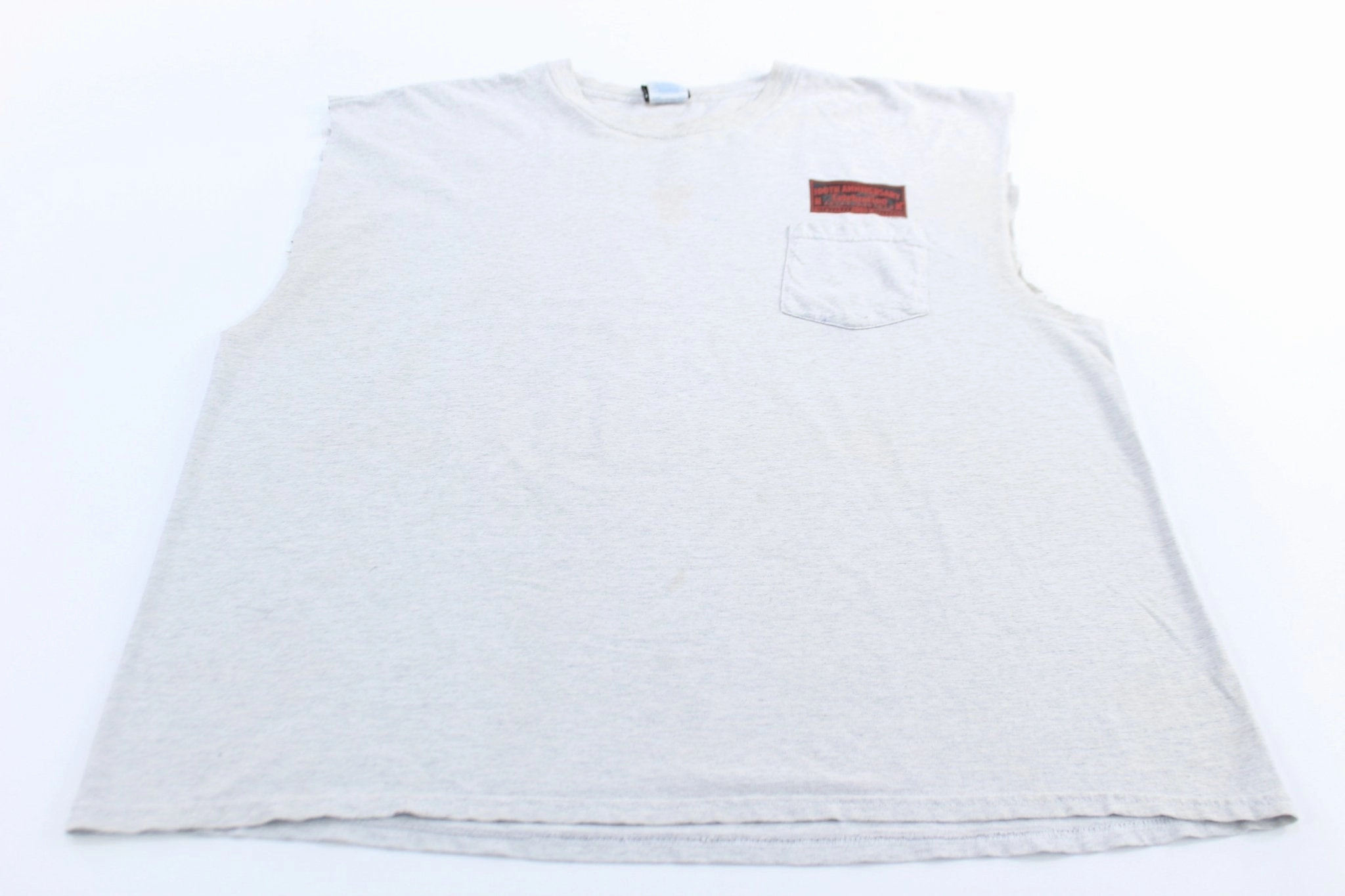 2003 Harley Davidson Motorcycles 100th Anniversary Celebration Tank Top Reinforced Hemline Durable Moisture Management