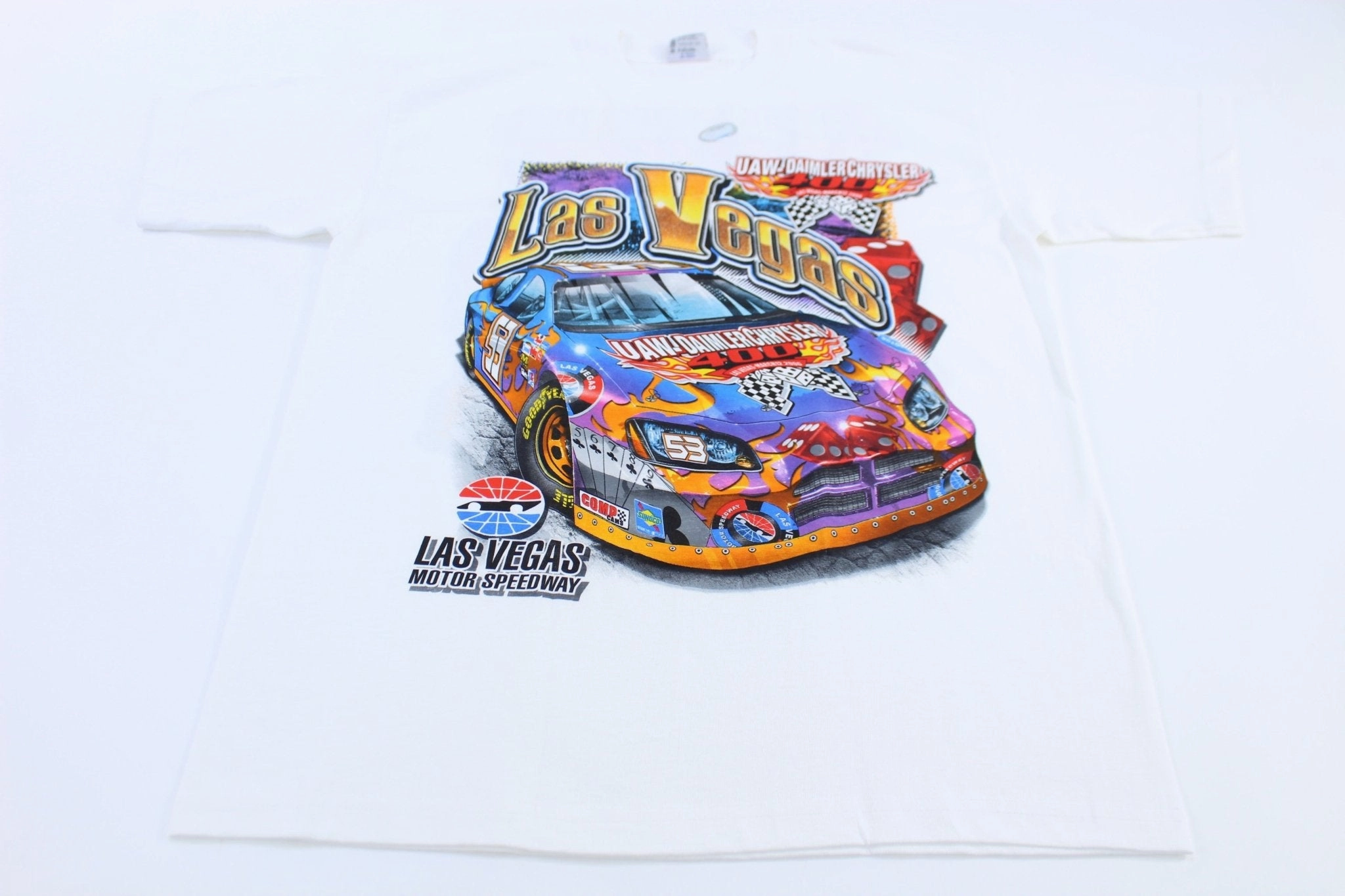 2006 Nascar Las Vegas Speedway Racing Graphic T-shirt Smart Design Sleek Layer