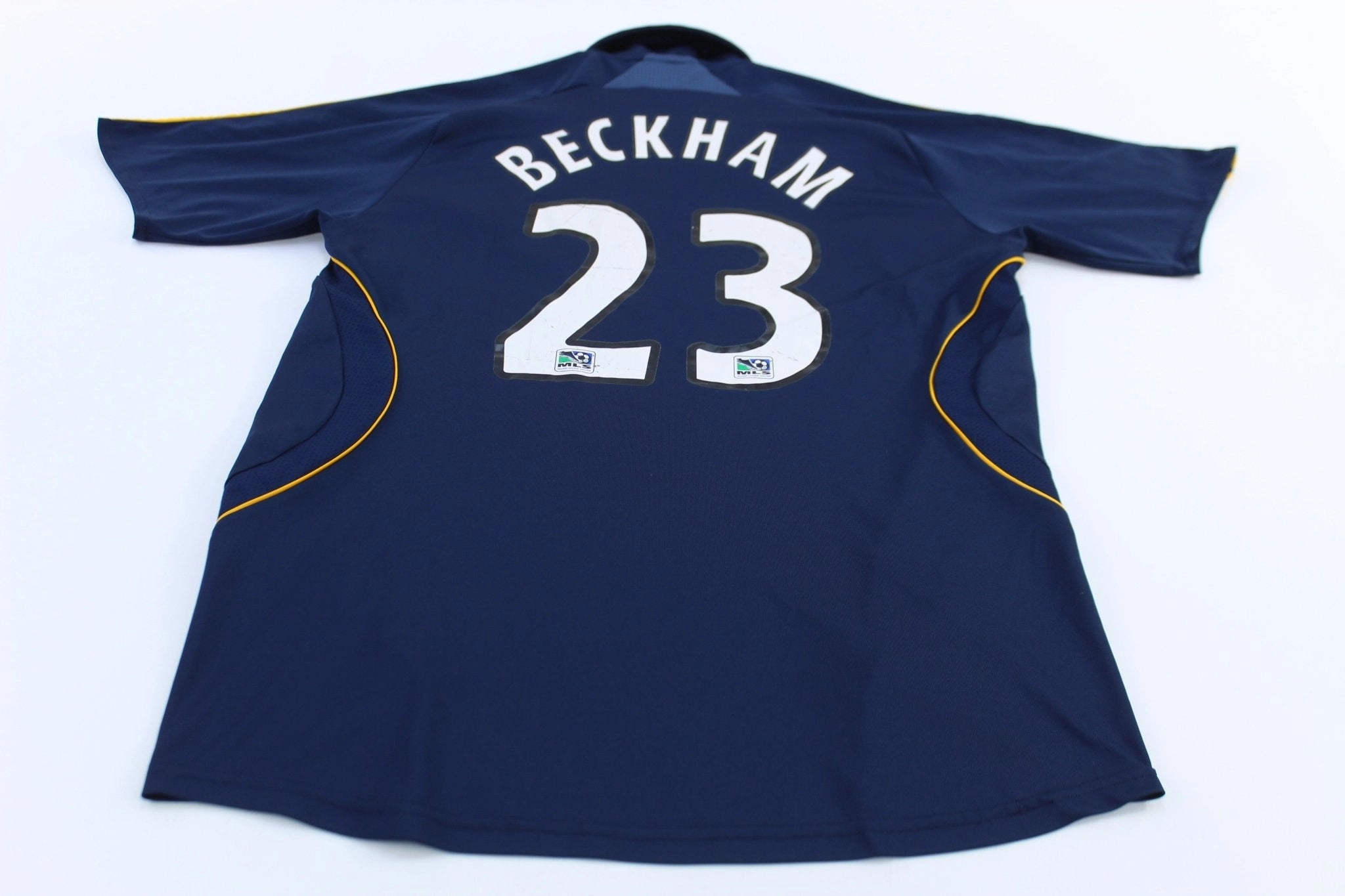 2007 Adidas LA Galaxy David Beckham Away Soccer Jersey Four Way Stretch Fabric