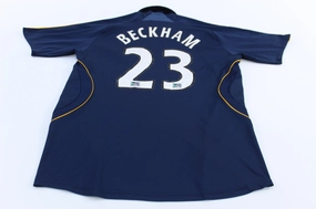 2007 Adidas LA Galaxy David Beckham Away Soccer Jersey Four Way Stretch Fabric