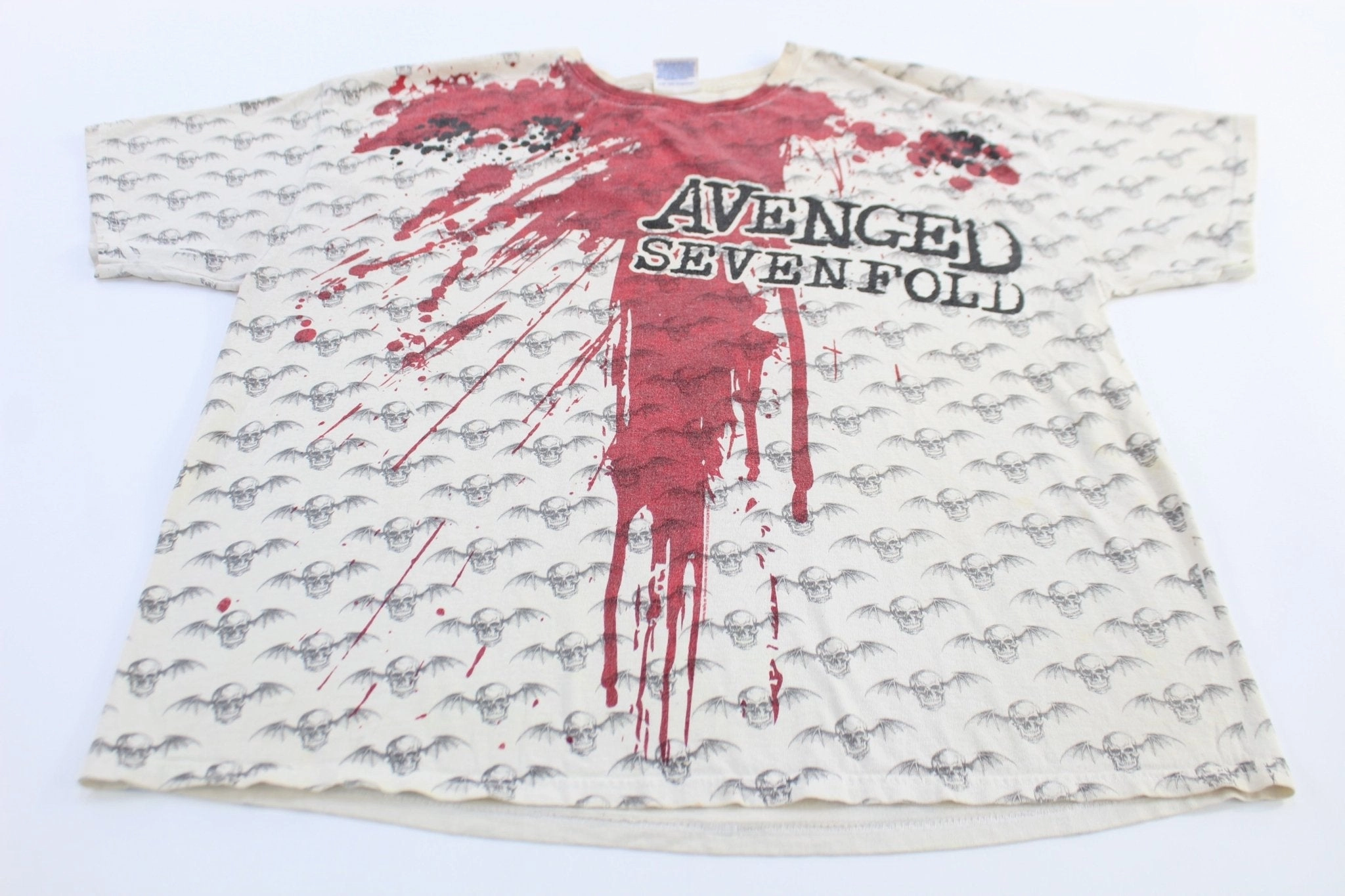 MinimalistDesign Fashion-Forward 2008 Avenged Sevenfold All Over Graphic T-shirt