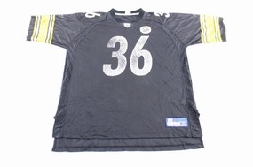 Reebok Logo Pittsburgh Steelers Jerome Bettis Football Jersey Heat Ready