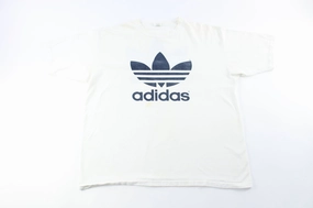 80's Adidas Logo T-Shirt QuickDry Material outdoor concert