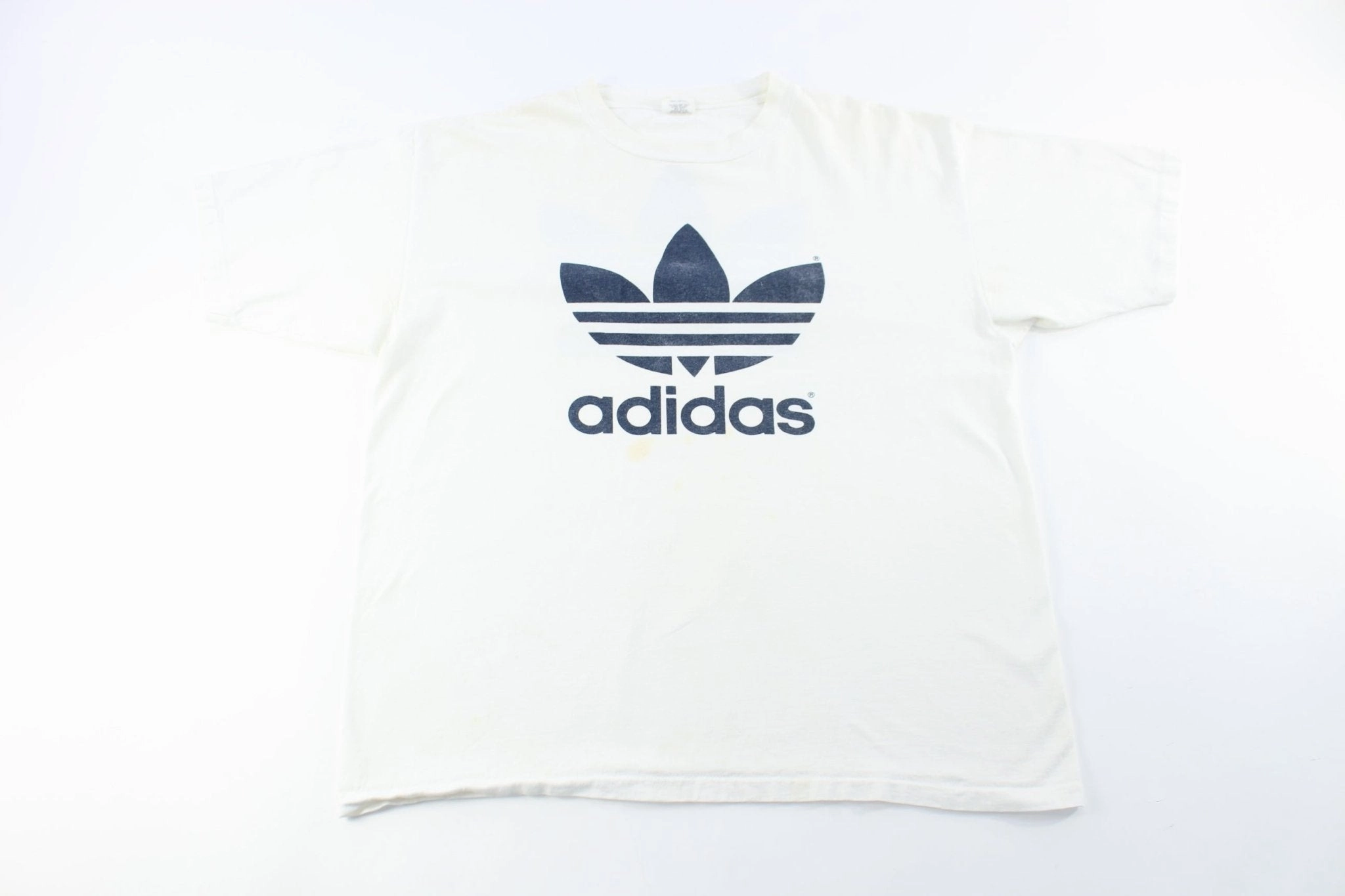 80's Adidas Logo T-Shirt QuickDry Material outdoor concert