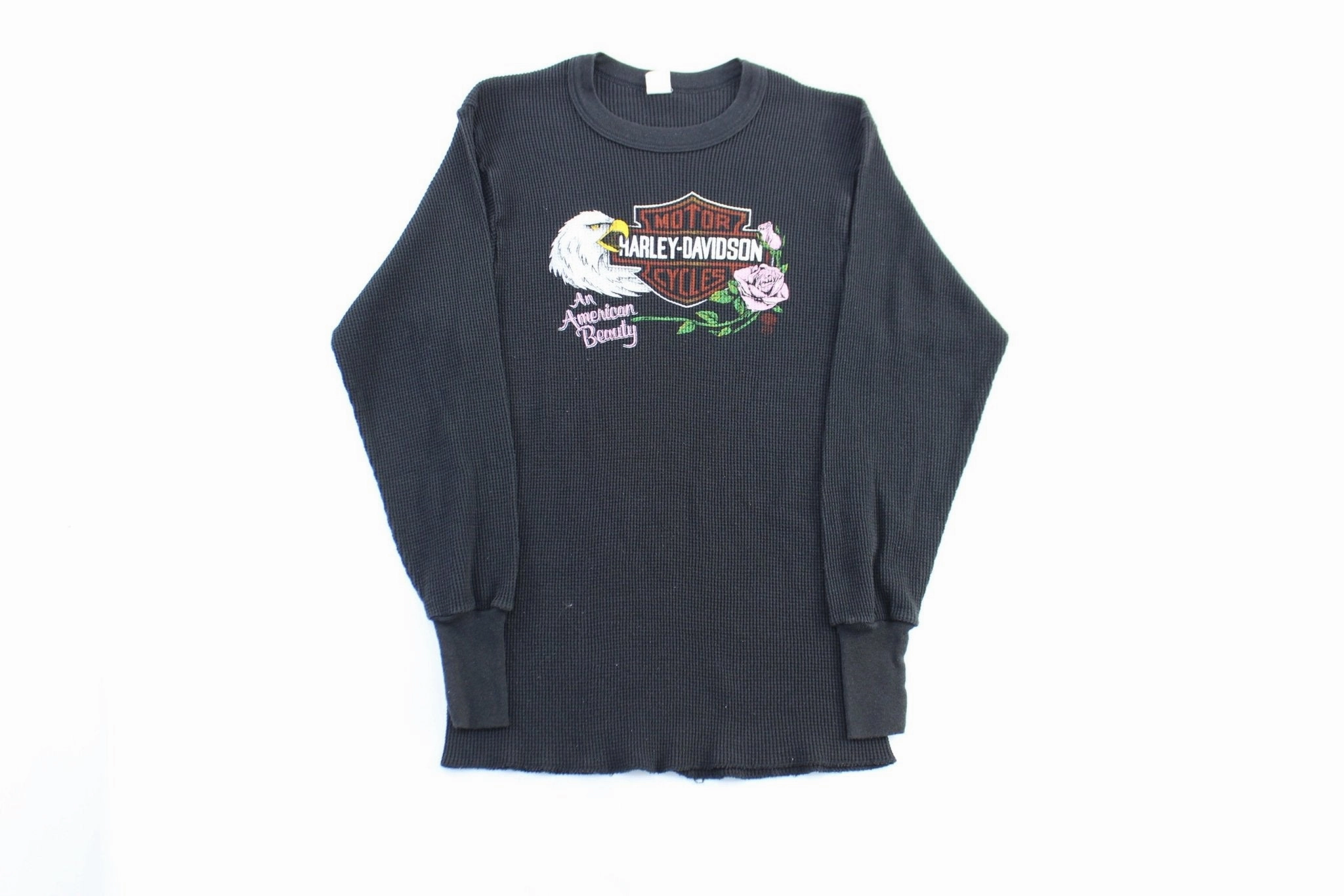 Lightweight Weave Sleek Comfort Fit 80's Harley Davidson Motorcycles San Jose, California Thermal LS T-Shirt