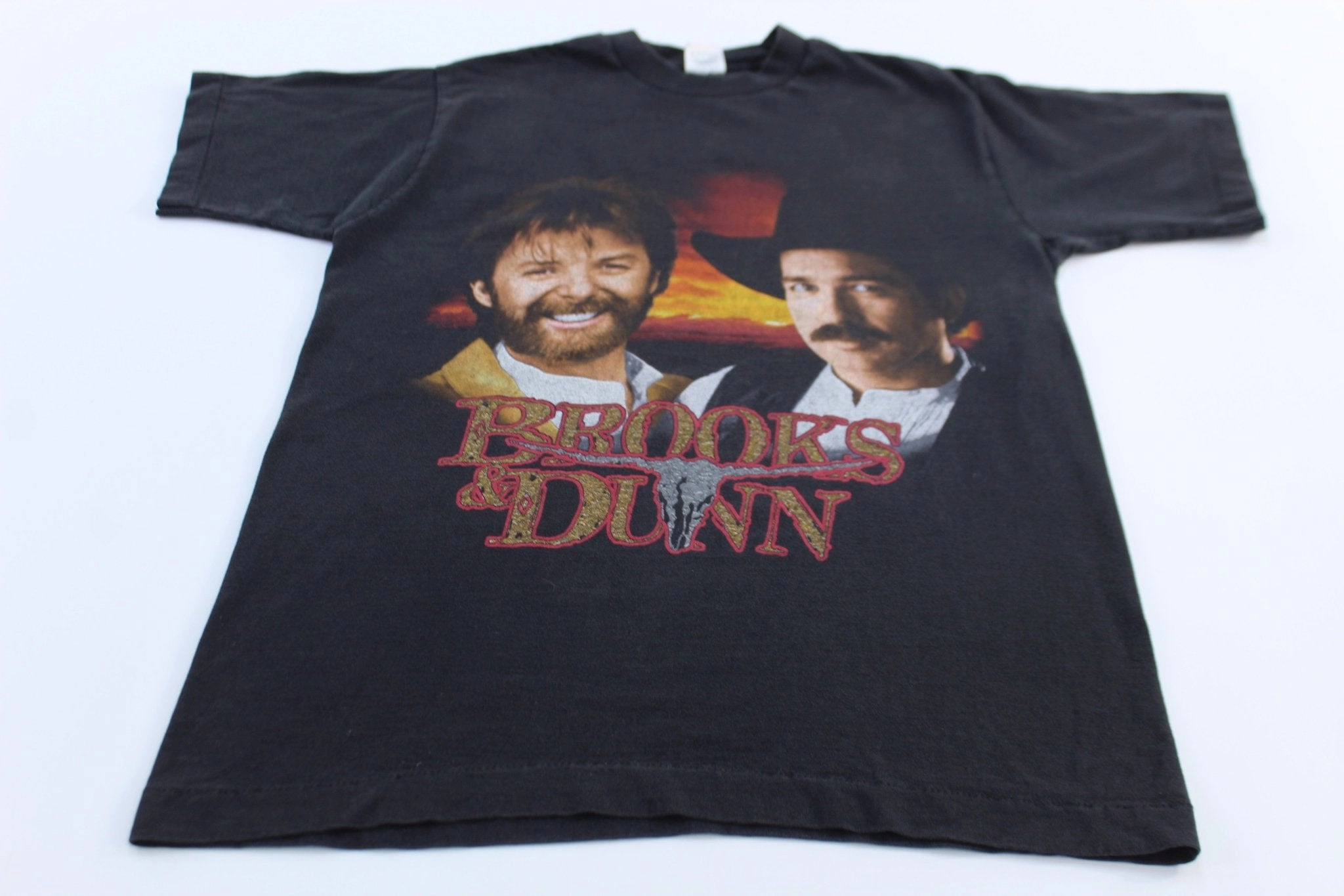 90's Brooks & Dunn Waitin' On Sundown Tour T-shirt Water Based Ink