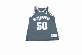 Anti Pilling Treatment Quick Pull 90's Champion San Antonio Spurs David Robinson Jersey