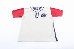 90's Chicago Cubs Embroidered Jersey T-Shirt Non Chafing Seam Placement