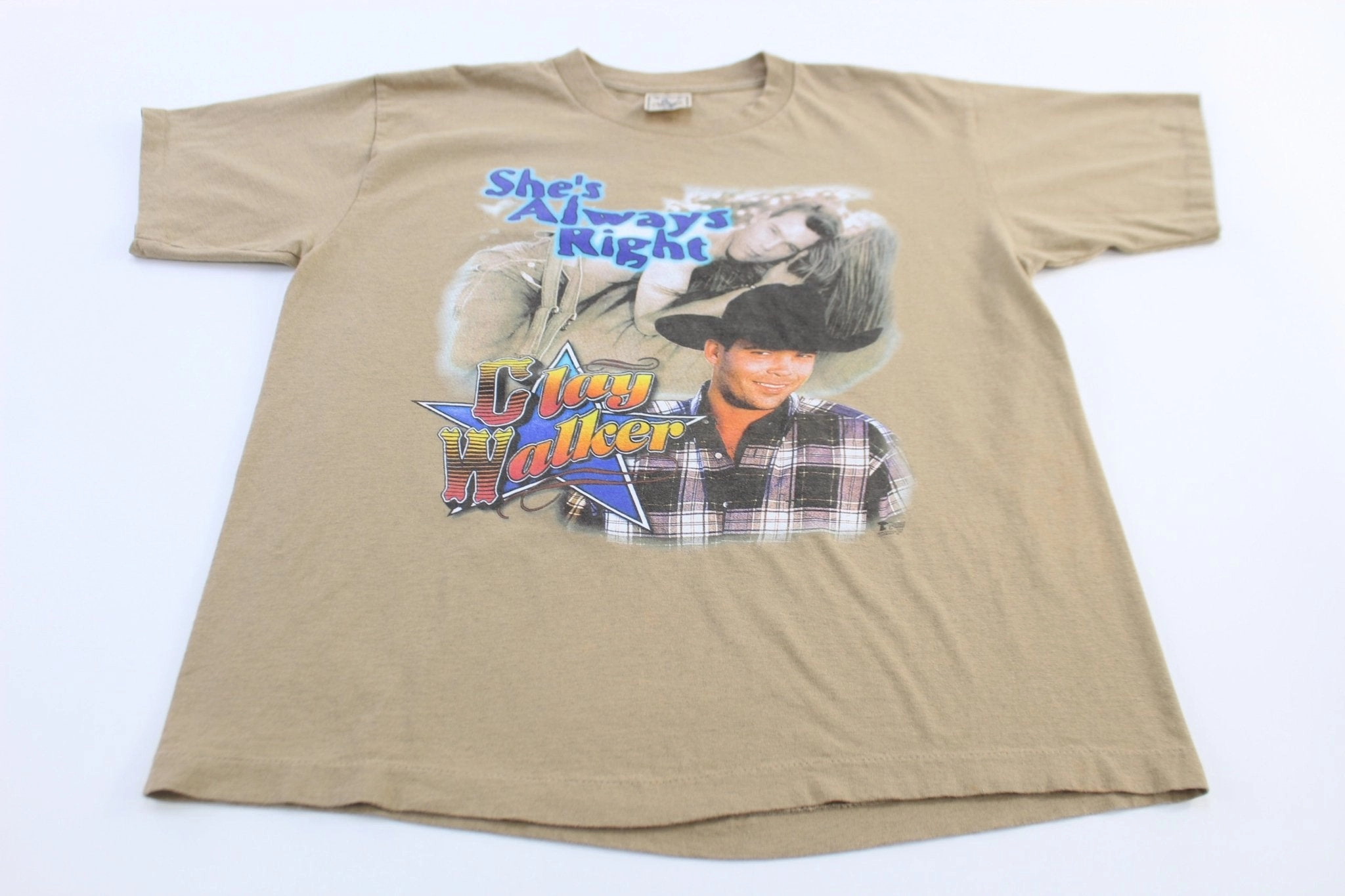 Playful Prints 90's Clay Walker "She's Always Right" T-shirt