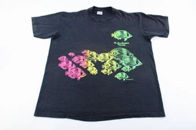 90's Ft. Lauderdale Florida Fish T-Shirt Embroidered Details