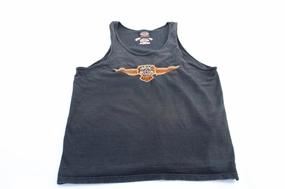 90's Harley Davidson Motorcycles Embroidered Miami, Florida Tank Top All-Day Gear High Compression Support