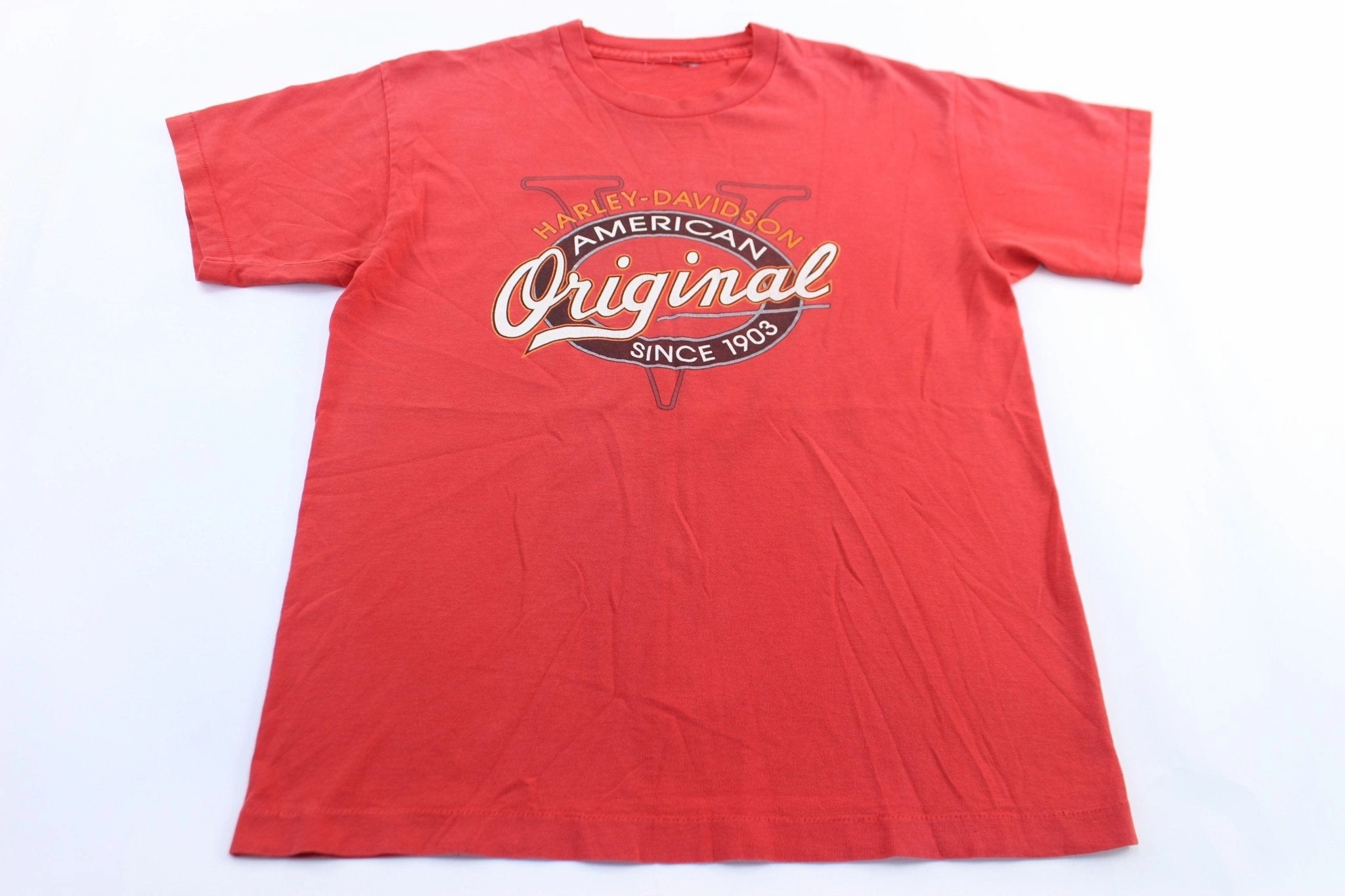 Playful Vibes theater visit 90's Harley Davidson Motorcycles Red Italia T-Shirt