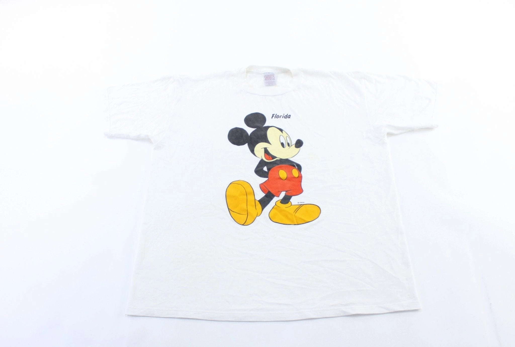 90's Mickey Mouse Florida Graphic T-Shirt Tight fit sexiness