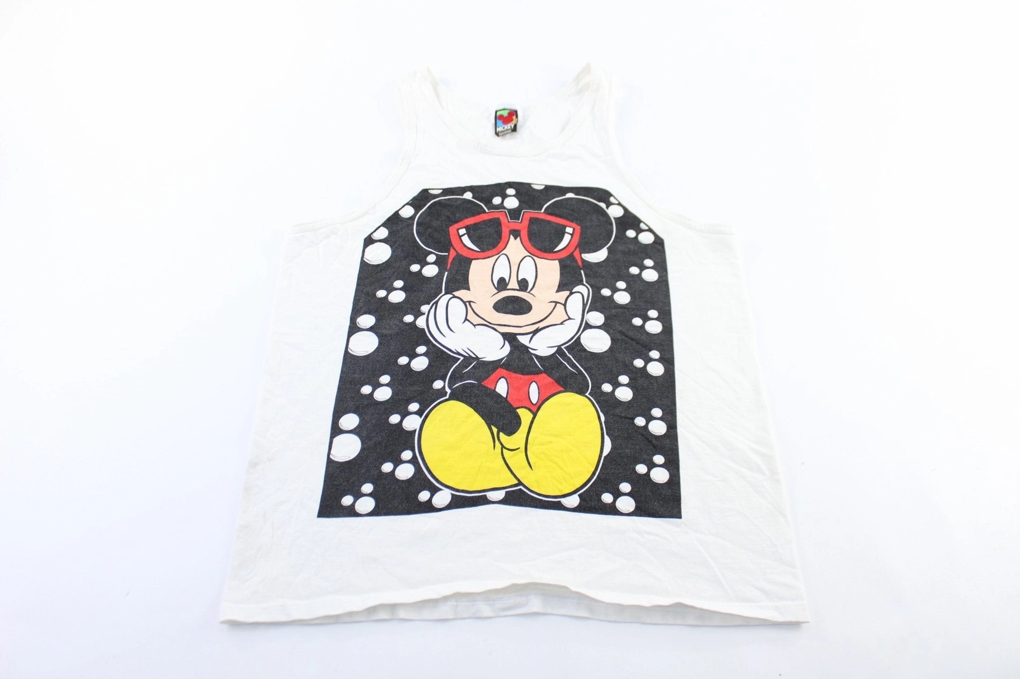 90's Mickey Unlimited Mickey Mouse Graphic Tank Top Athletic Silhouette Temperature Regulating Material