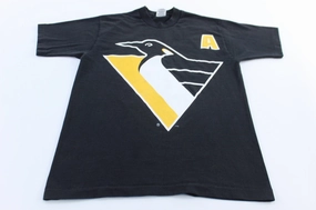 Breathable Layer Fit 90's Pittsburgh Penguins Hockey Ron Francis Jersey T-Shirt