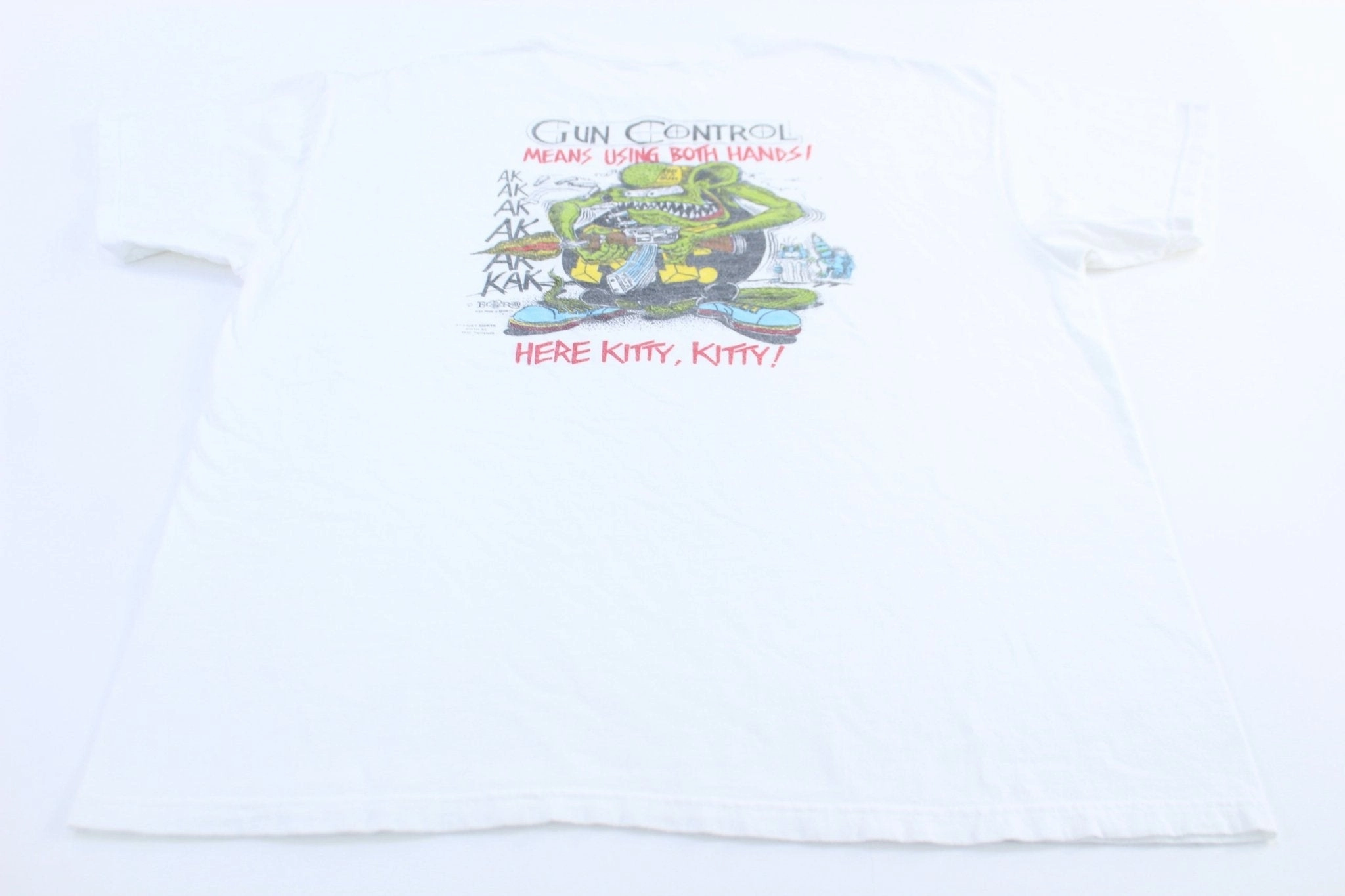 Perfect for Travel 90's Rat Fink "Here Kitty, Kitty!" T-shirt